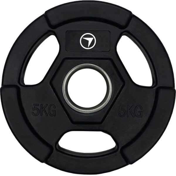 FitNord Weight Plate Tri Grip Black 50 mm