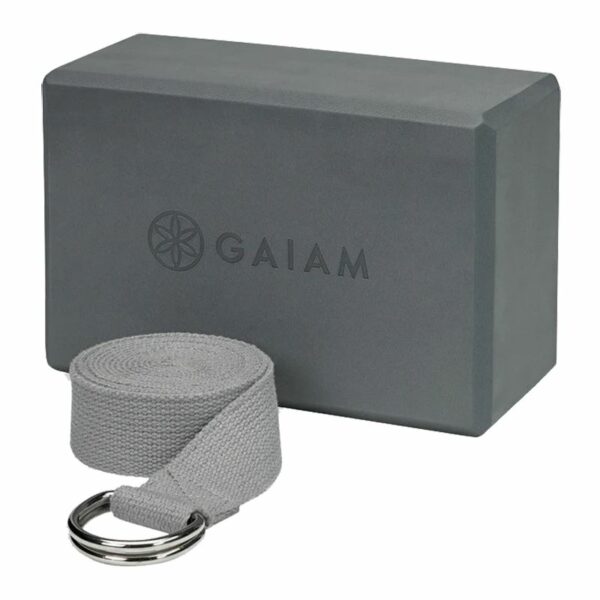 Gaiam Block-Strap Combo Grey