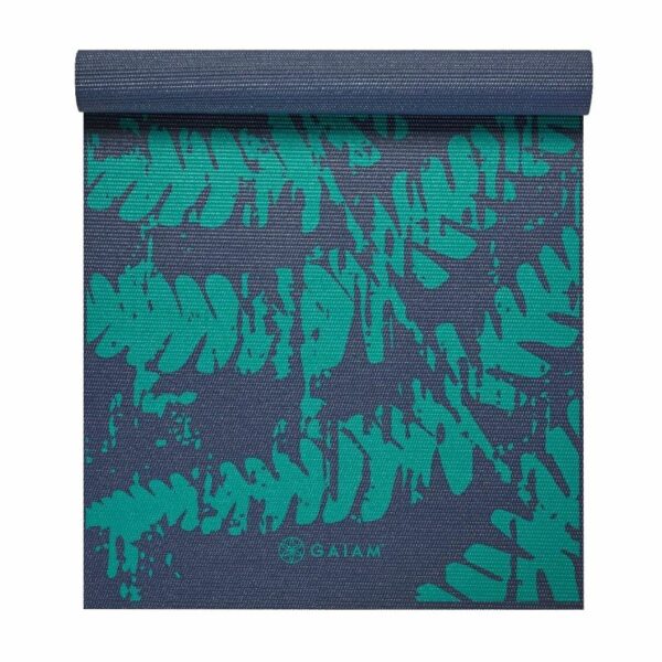 Gaiam Midnight Fern Yoga Mat 4mm Classic Printed