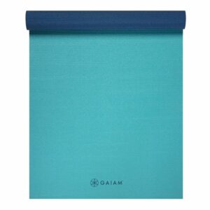 Gaiam Open Sea 2-Color Yoga Mat 4mm Classic