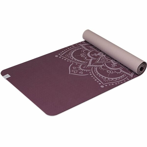 Gaiam TPE Yoga Mat - Printed Blush 6mm Performance