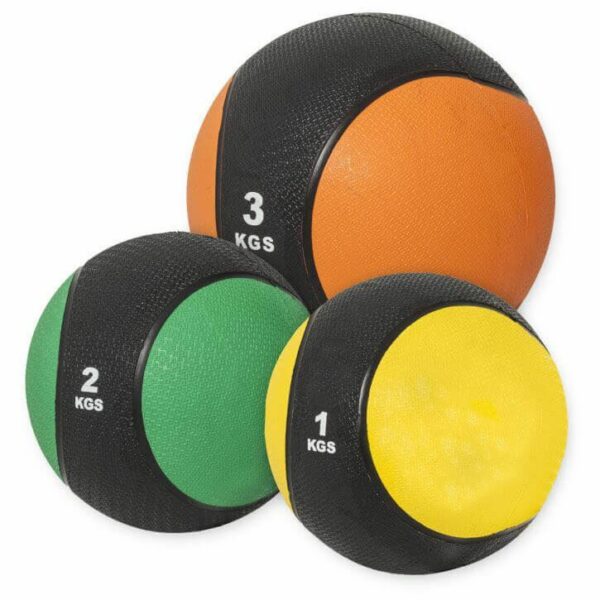 Gorilla Sports Medicinbollar GS Paket - 1kg 2kg 3kg