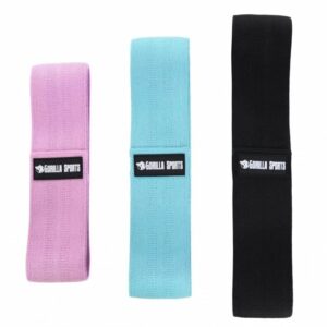 Gorilla Sports Mini Glute Band PAKET - 65cm 75cm 85cm