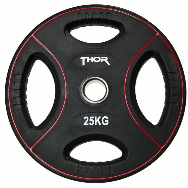 Thor Fitness Thor Fitness Svart PU Vektplater 50 mm