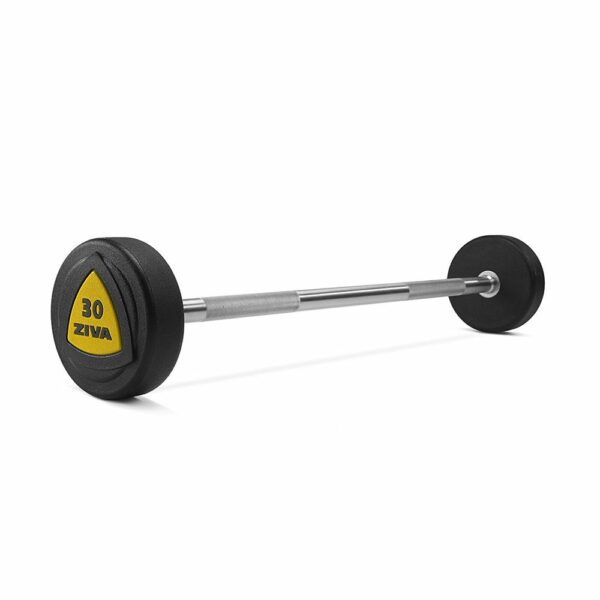 Ziva ZVO Solid Steel Urethane Barbell