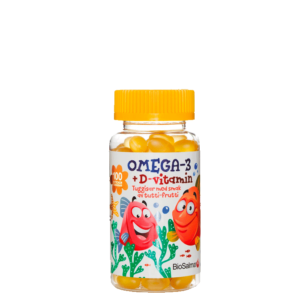 Omega-3 + D-vitamin Barn 100 st tuggisar