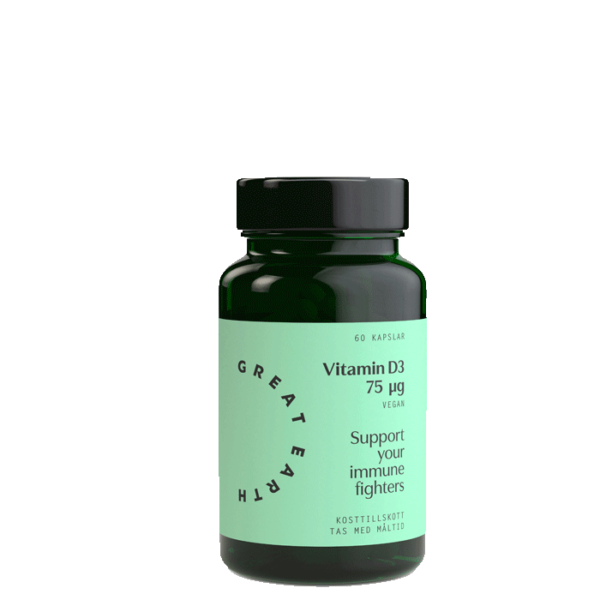 Vitamin D3 Vegan 60 kapsler