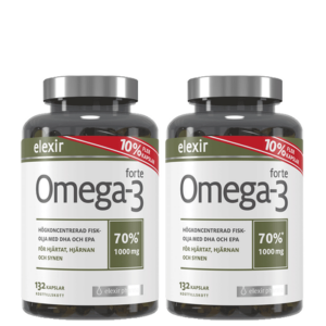 2 x Omega-3 forte 1000 mg 132 kapsler