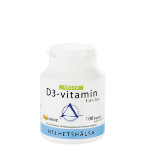 D3-vitamin Vegan 75 mcg 3000 IE 100 kapsler