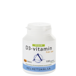 D3-vitamin Vegan 50 mcg 100 kapsler