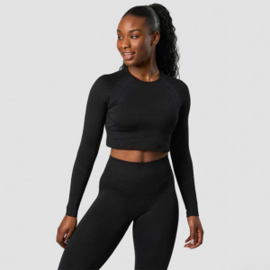 Impact Seamless LS Crop Top