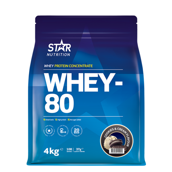 Whey-80 Myseprotein 4 kg