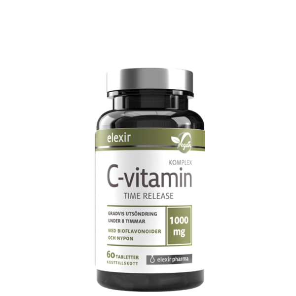 C-vitamin 1000 mg Time release 60 tabletter