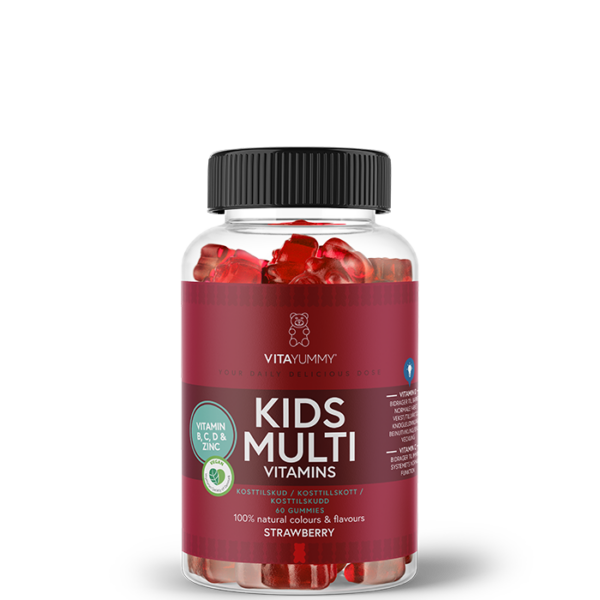 Multivitamin Barn Jordbær 60 Gummies