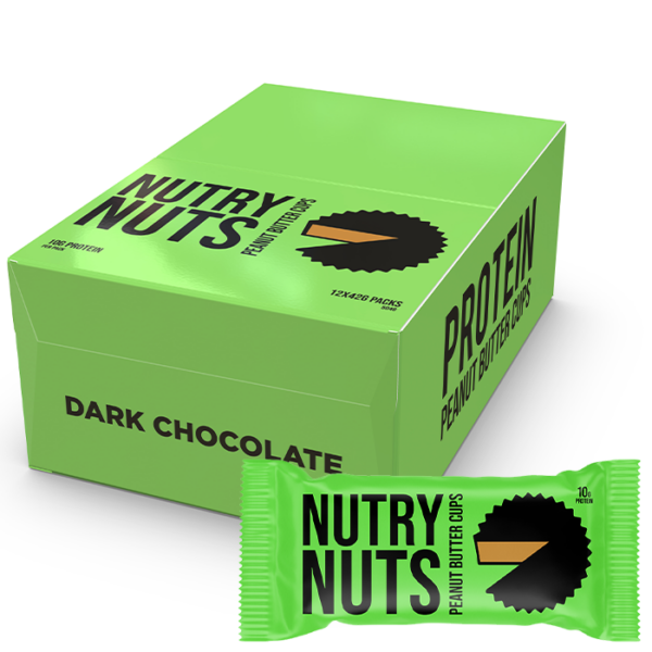 Låda Nutry Nuts Protein Peanut Butter Cups 42 g