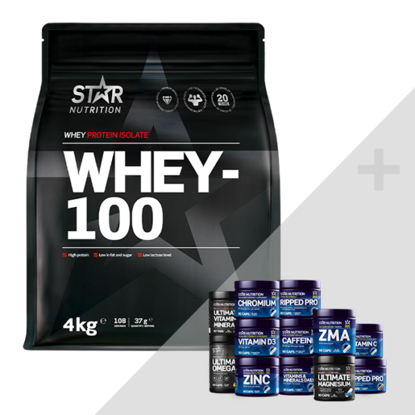 Whey-100 4 kg + Bonus Products!