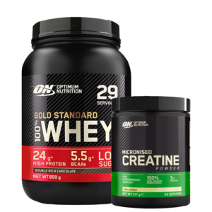 Optimum Nutrition 100% Whey Gold Standard Vassleprotein 908 g + Creatine Powder