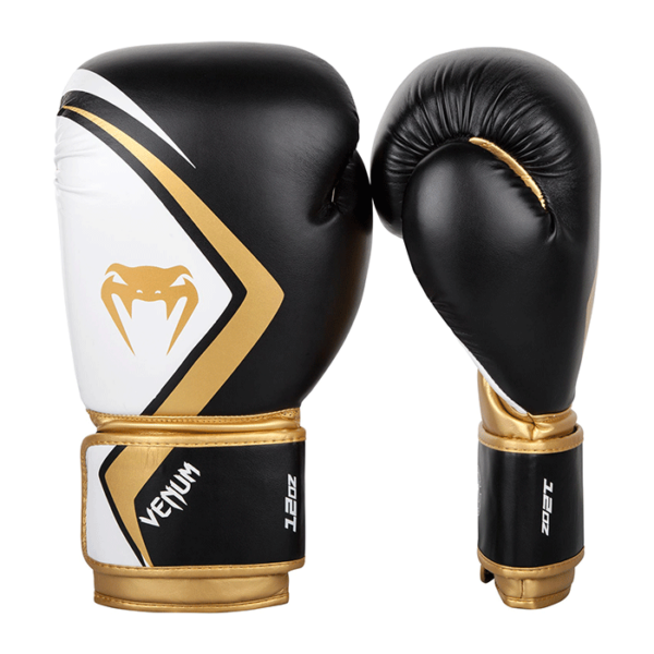 Venum Boxing Gloves Contender 2.0 - Black/White-Gold