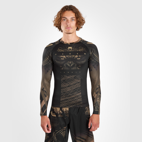 Venum Gorilla Jungle Rashguard Long Sleeves Black/Sand