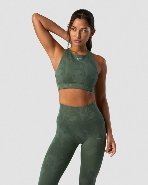 Camo Seamless Sports Bra