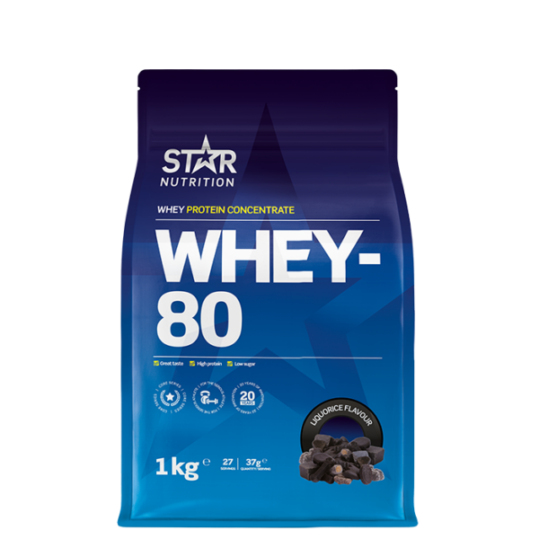 Whey-80 Myseprotein 1 kg