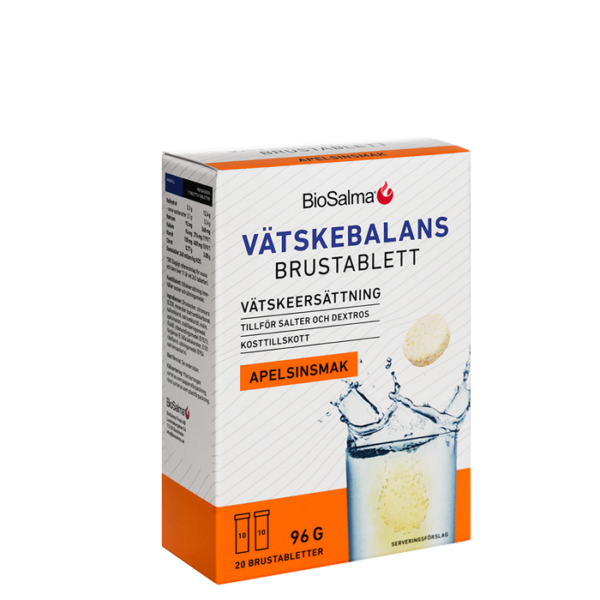 Vätskebalans Appelsinsmak 20 stk. brusetabletter