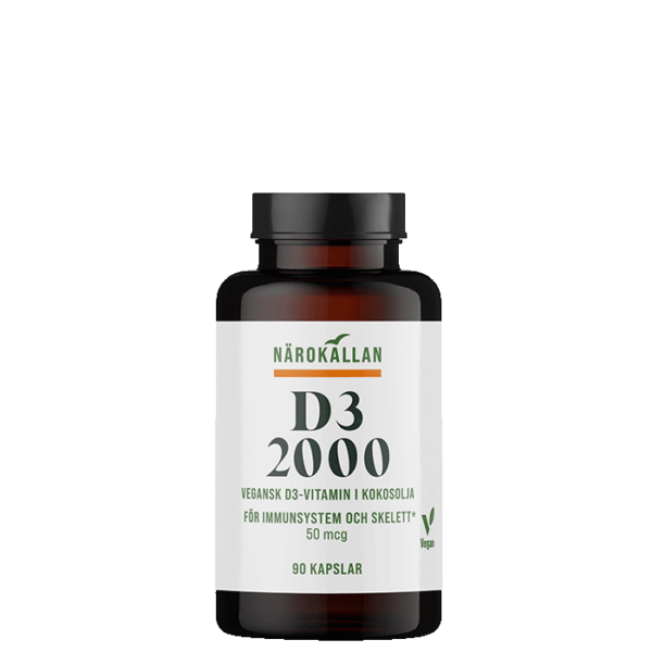 D3 2000 Vegan 90 kapslar