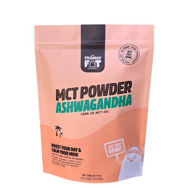 C8 MCT-pulver Ashwagandha 260 g