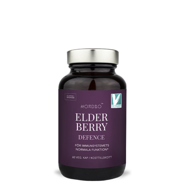 Nordbo Elderberry Försvar 60 kapslar