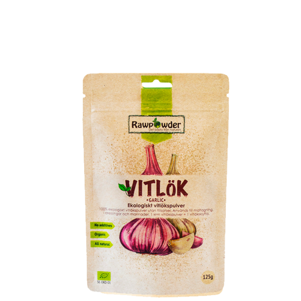 Økologisk Hvitløkspulver 125 g