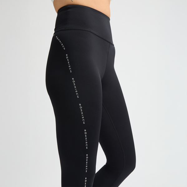 Logo High Waist Tights Svart