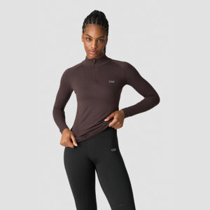 Everyday Seamless Treningsgenser Zip Brun