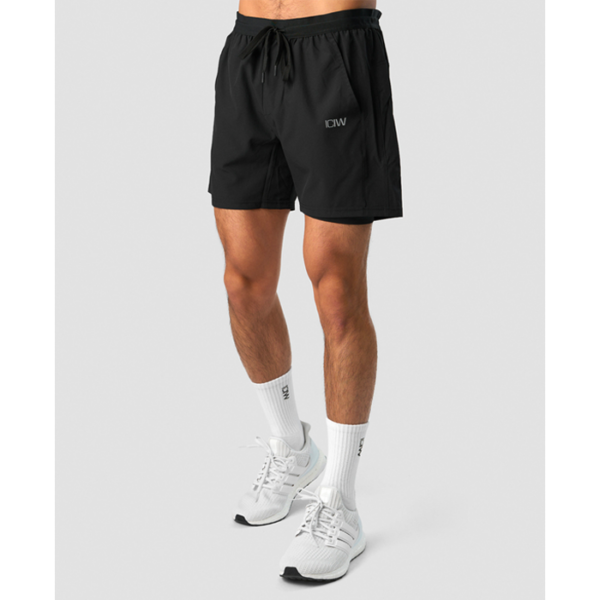 Workout 2-in-1 Shorts Svart