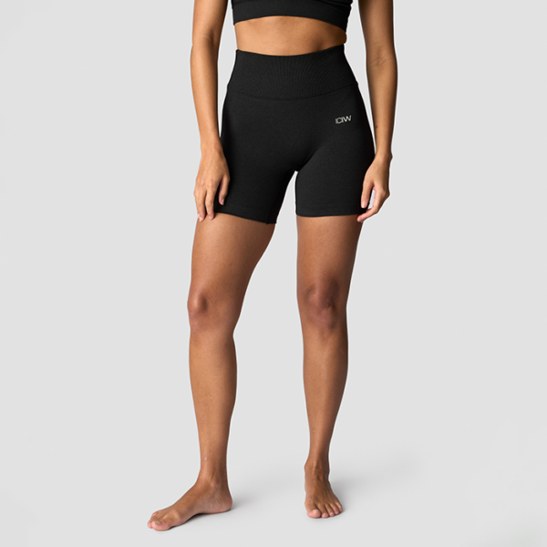 Soft Seamless Shorts Svart