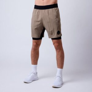 Rep 2 in 1 Shorts Khaki