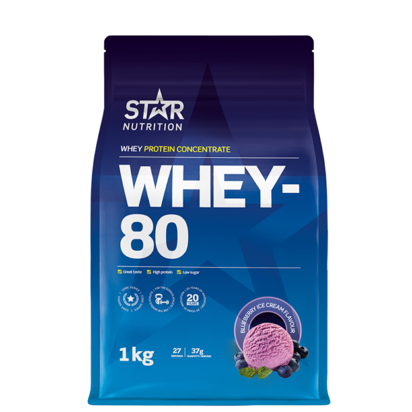 Whey-80 Myseprotein 1 kg