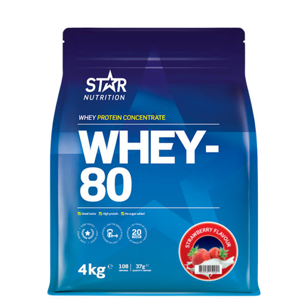 Whey-80 Myseprotein 4 kg