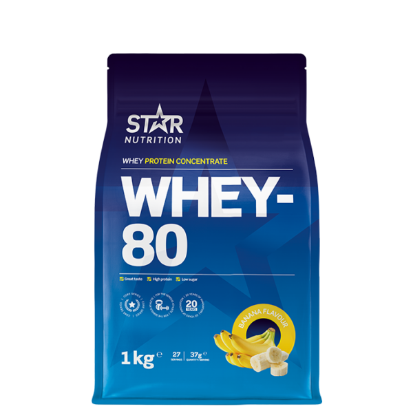 Whey-80 Myseprotein 1 kg