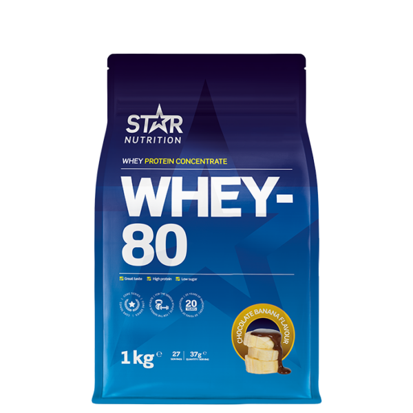 Whey-80 Myseprotein 1 kg