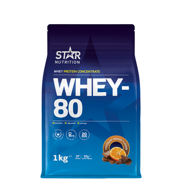 Whey-80 Myseprotein 1 kg