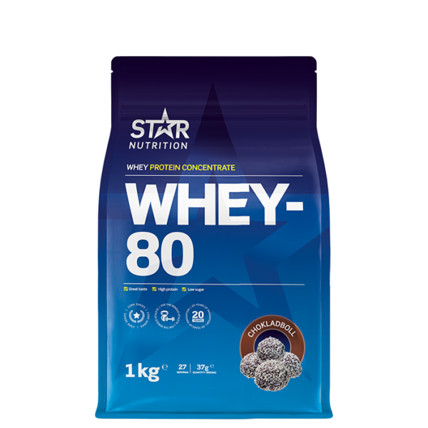 Whey-80 Myseprotein 1 kg