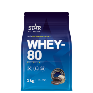 Whey-80 Myseprotein 1 kg