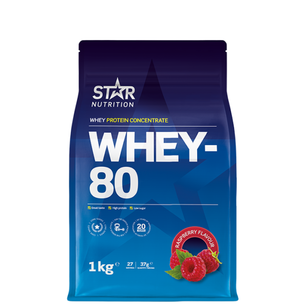 Whey-80 Myseprotein 1 kg