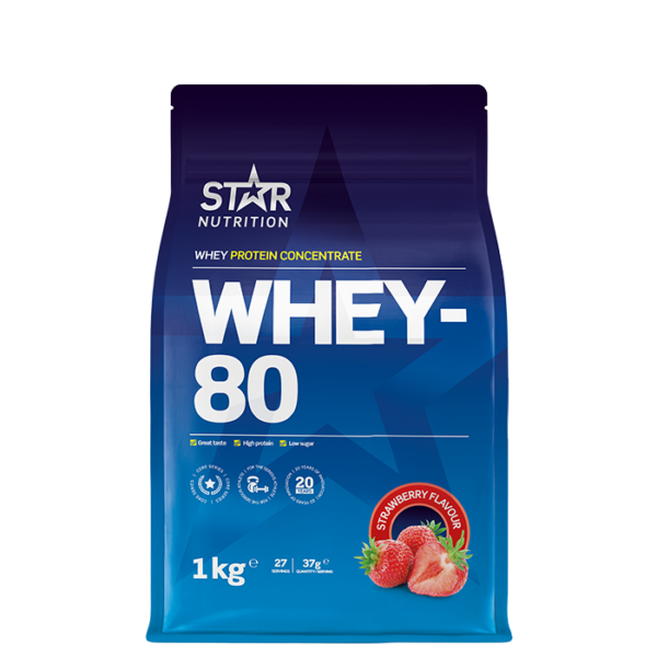 Whey-80 Myseprotein 1 kg