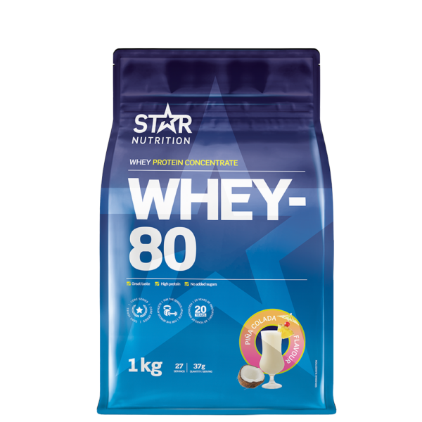 Whey-80 Myseprotein 1 kg