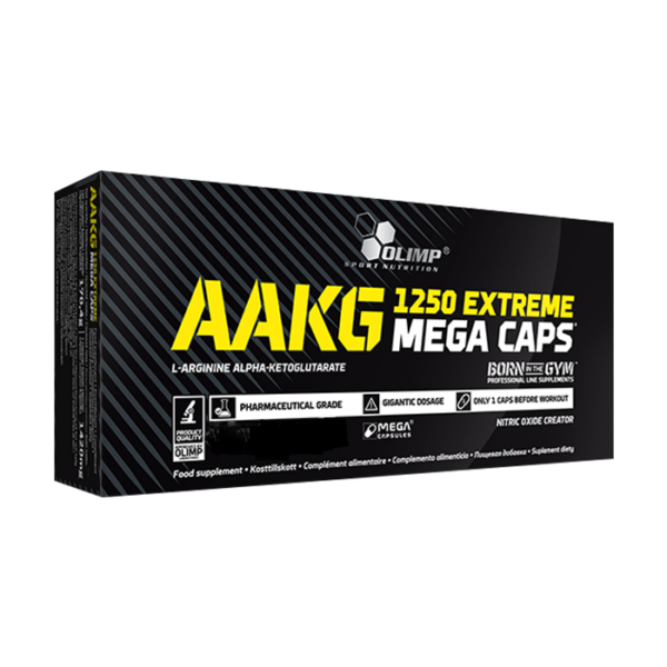 AAKG 1250 Extreme Mega Caps L-Arginin Kapsler 120 stk