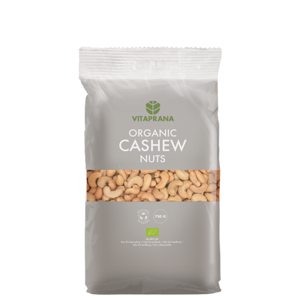 Økologiske Cashewnøtter 750 g