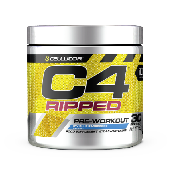 C4 Ripped PWO Icy Blue Raspberry 30 porsjoner