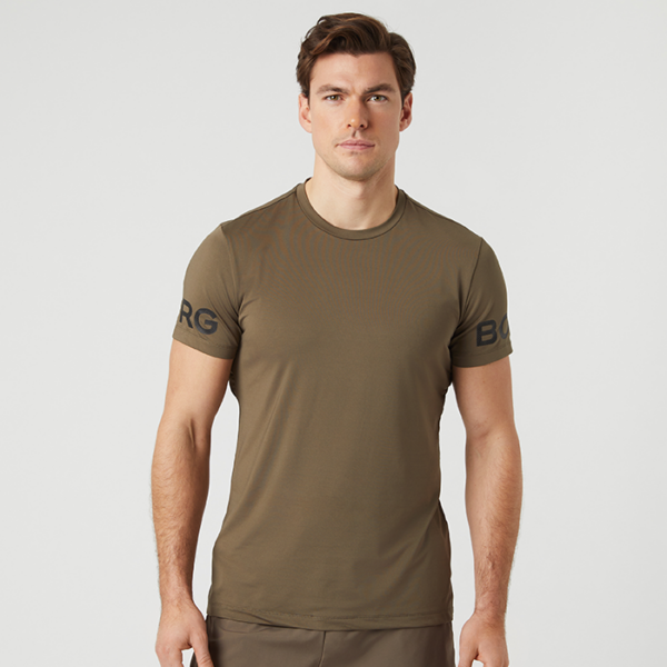 Borg T-shirt Brun