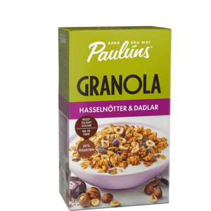 Granola Hasselnøtt Dadler 450 g